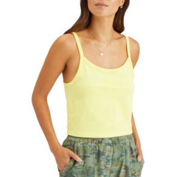 Sanctuary Cotton Essential Cami Top Mellow Yellow - Picture 1 of 3